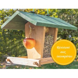 YUOKI99 Mangeoire à oiseaux à suspendre - Mangeoire en métal pour oiseaux -  Idéal pour balcon et jardin - Mangeoire à oiseaux à suspendre - Marron  vintage : : Jardin