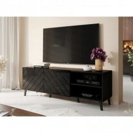 Meuble TV 150x52x42 cm Noir...